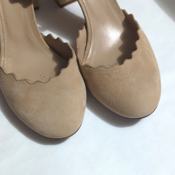 Chloe Pink Scalloped Heels - Picture 4 of 13